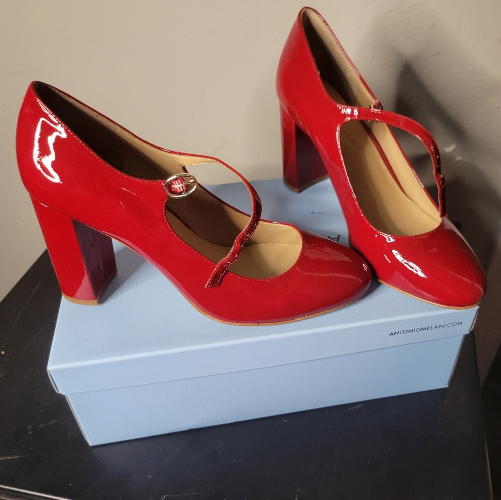 Antonio melani Ruby Red heels